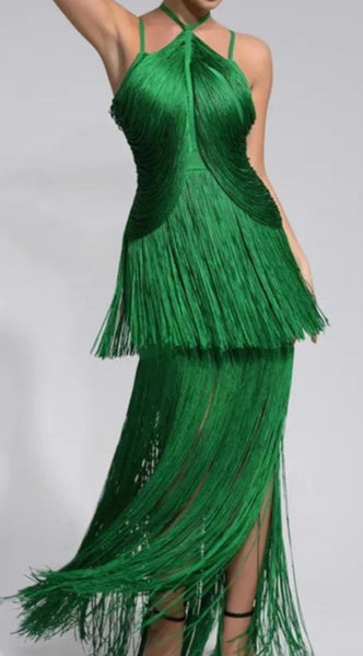 CHARLESTÓN GREEN DRESS