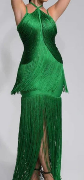 CHARLESTÓN GREEN DRESS