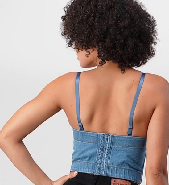 DENIM CROP TOP