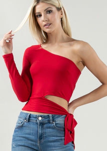 TANI RED CROP TOP