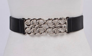 SILVER CROSS CHAIN BELT