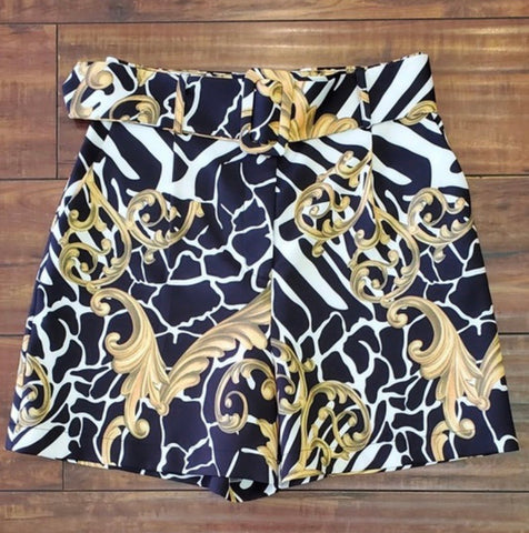 BAROQUE PRINT SHORTS