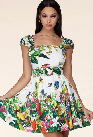 BUTTERFLY GARDEN DRESS